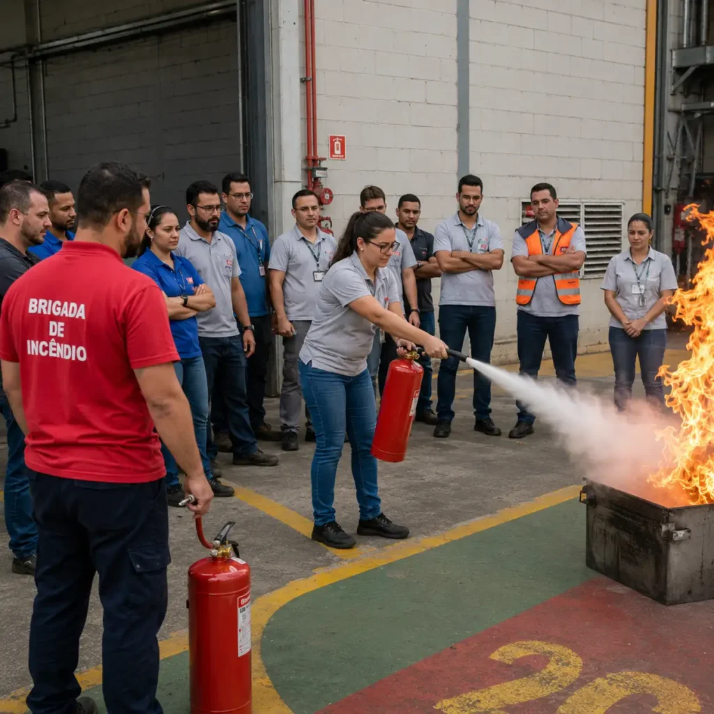 processos e treinamento de brigada de incêndio prevenção contra incêndio