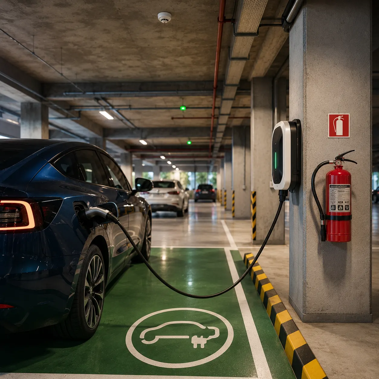 segurança contra incendio para carros elétricos